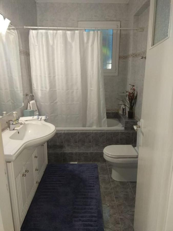 Apartmán Flat With Garden Near Sea, Port And Airport Artemida  Exteriér fotografie